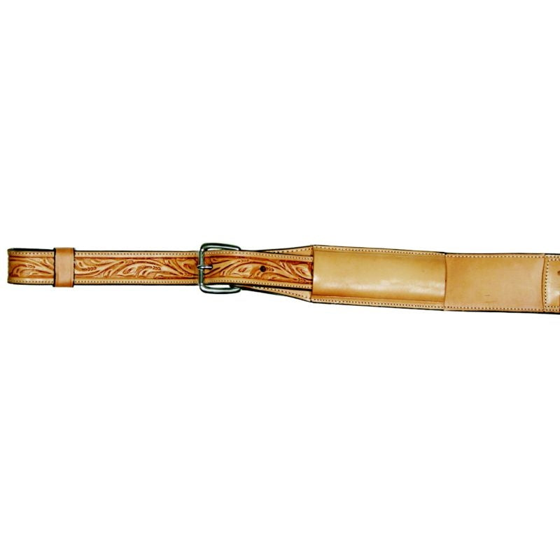Circle Y Floral Flank Cinch 3 x 1.75 Chocolate