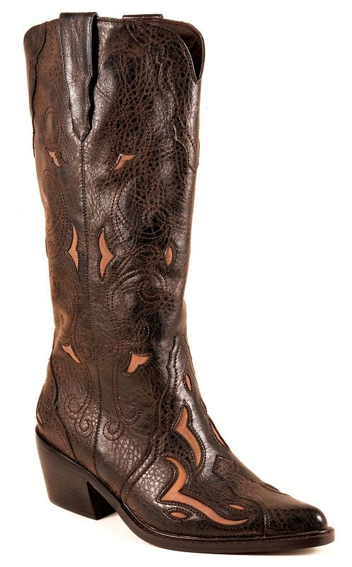 Roper Ladies Faux Leather Underlay Boot