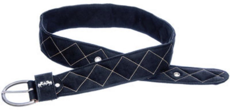 Equine Couture Quilted Suede Belt