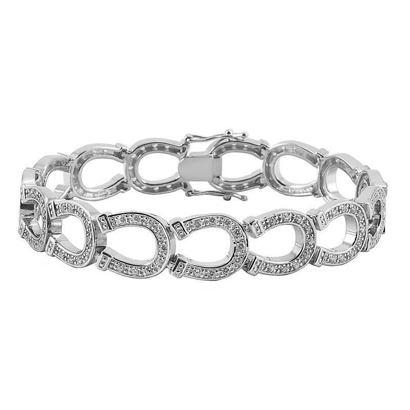 Kelly Herd Crystal Horseshoe Bracelet