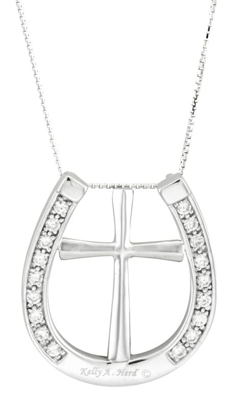 Kelly Herd Large Cross and Horseshoe Pendant