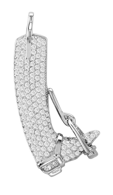 Kelly Herd Pave English Boot Pendant