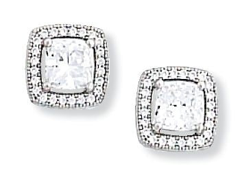 Kelly Herd Cubic Zirconia Square Earring