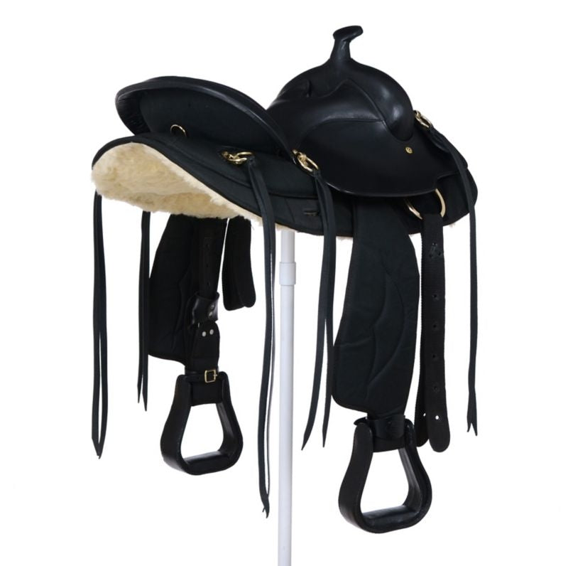 King Series Synthetic Gaited Round Skirt Trail Saddle