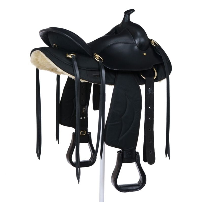 King Series Synthetic Gaited Round Skirt Trail Saddle