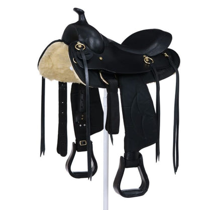 King Series Synthetic Gaited Round Skirt Trail Saddle