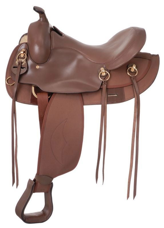 King Series Synthetic Gaited Round Skirt Trail Saddle