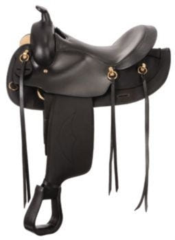 King Series Synthetic Gaited Round Skirt Trail Saddle