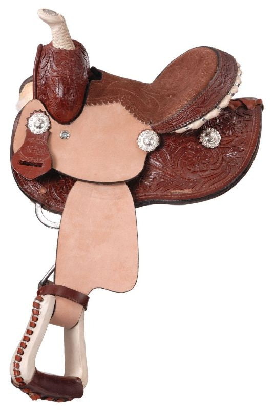 King Series Mini Rawhide Barrel Saddle