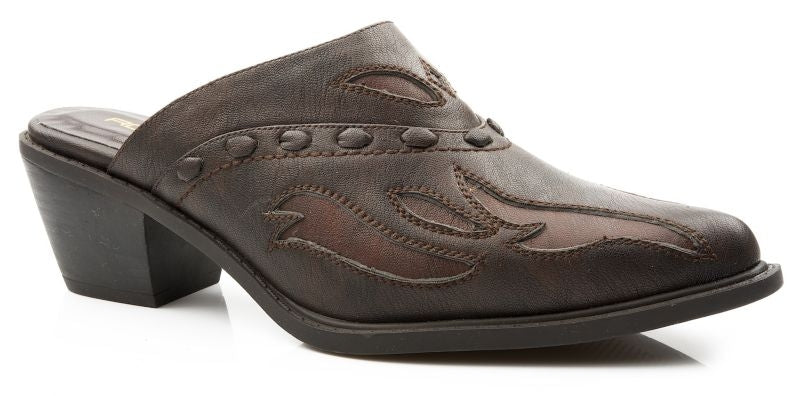 Roper Ladies Faux Leather Mule