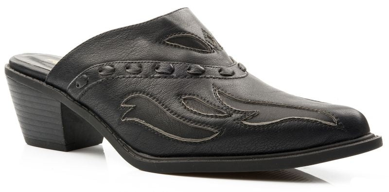 Roper Ladies Faux Leather Mule