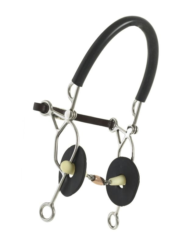 Happy Mouth Copper Roller Hackamore Bit