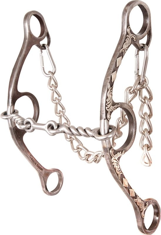 Sherry Cervi Diamond Twisted Dogbone Long Gag Bit