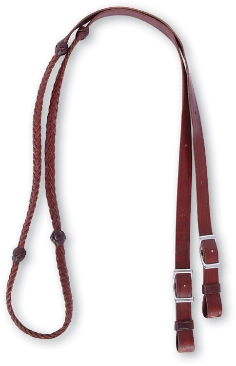 Martin Latigo 5-Plait Knotted Barrel Rein