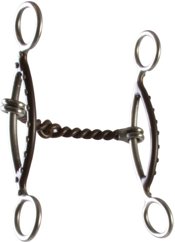 Westen SS Dot Twisted Wire Short Sliding Gag Bit