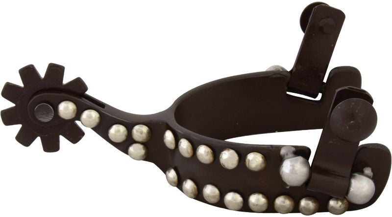 Western AT Silver Dot 9pt Youth Spurs