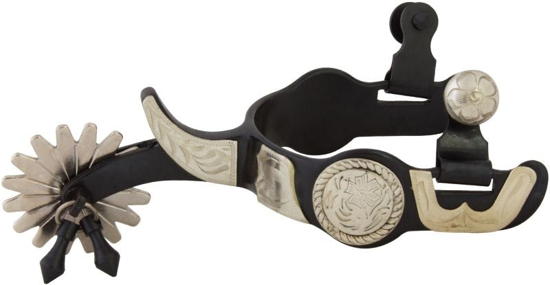 Western BS Concho 16pt Mens Jingle Bob Spurs