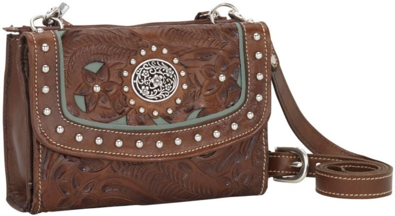 American West Texas Two Step Handbag/Wallet Combo