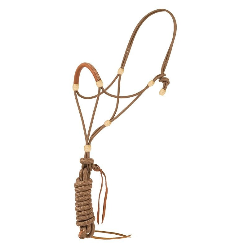 Mustang Elite Rope Halter with Leather Nose