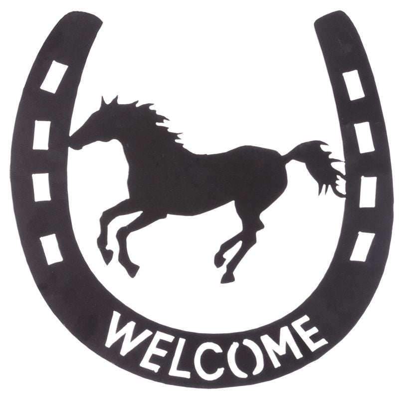 Welcome Wall Decor Running Horse