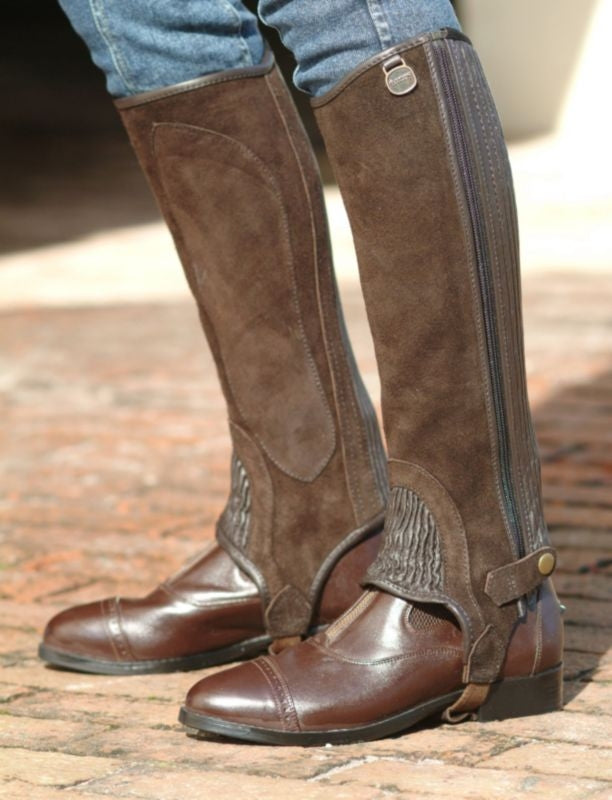 Ovation Suede Stitched Rib 1/2 Chap