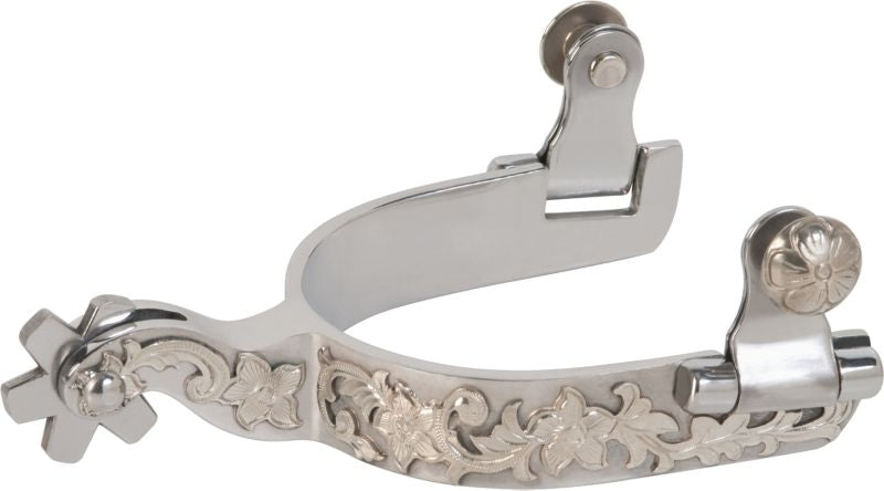 Weaver SS Ladies Spurs German Silver Floral Trim