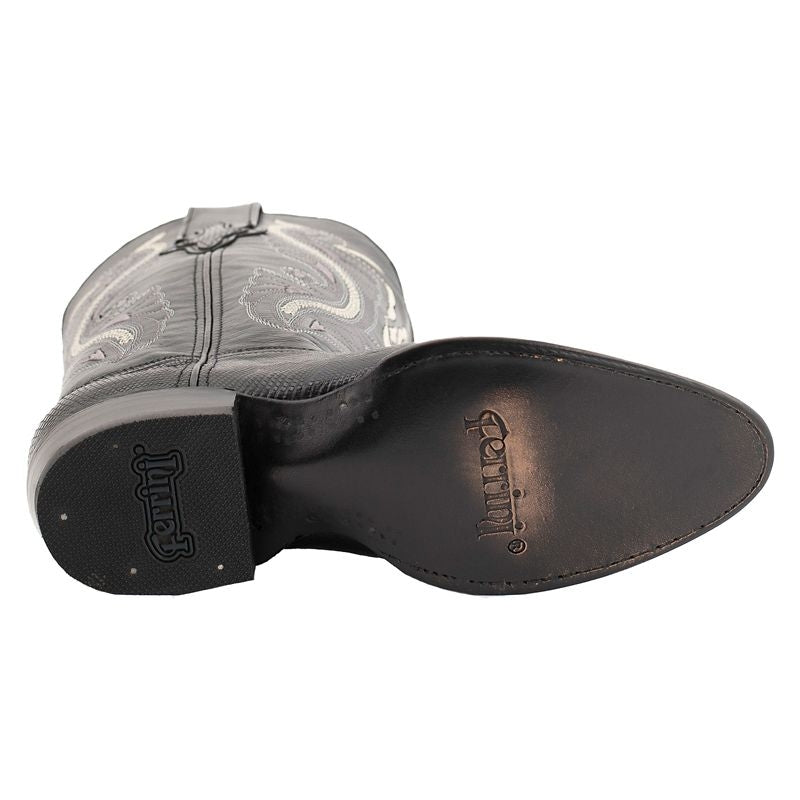 Ferrini Mens Teju Lizard Rnd Toe Boots