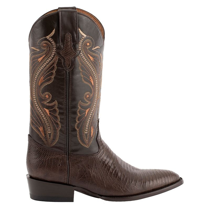 Ferrini Mens Teju Lizard Rnd Toe Boots