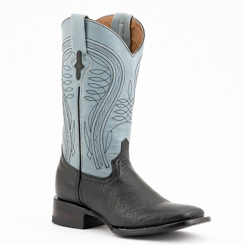 Ferrini Mens Smooth Ostrich Sq Toe Boots