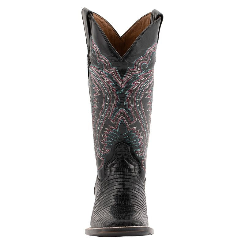 Ferrini Ladies Teju Lizard Sq Toe Boots