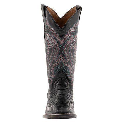 Ferrini Ladies Teju Lizard Sq Toe Boots
