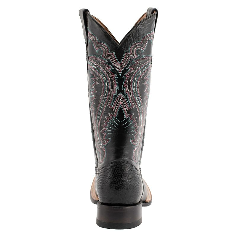 Ferrini Ladies Teju Lizard Sq Toe Boots