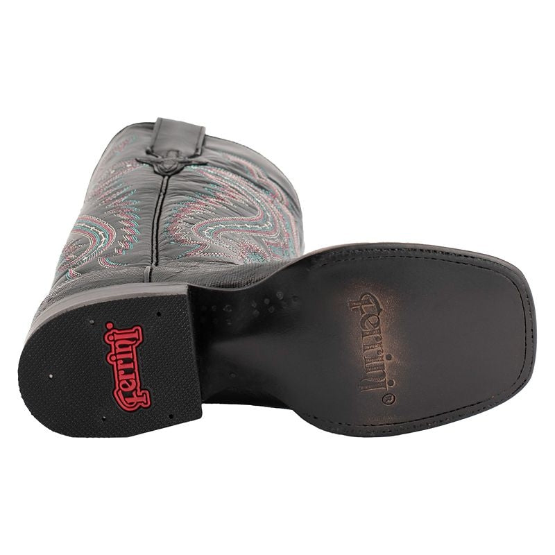 Ferrini Ladies Teju Lizard Sq Toe Boots