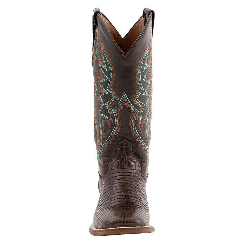 Ferrini Ladies Teju Lizard Sq Toe Boots