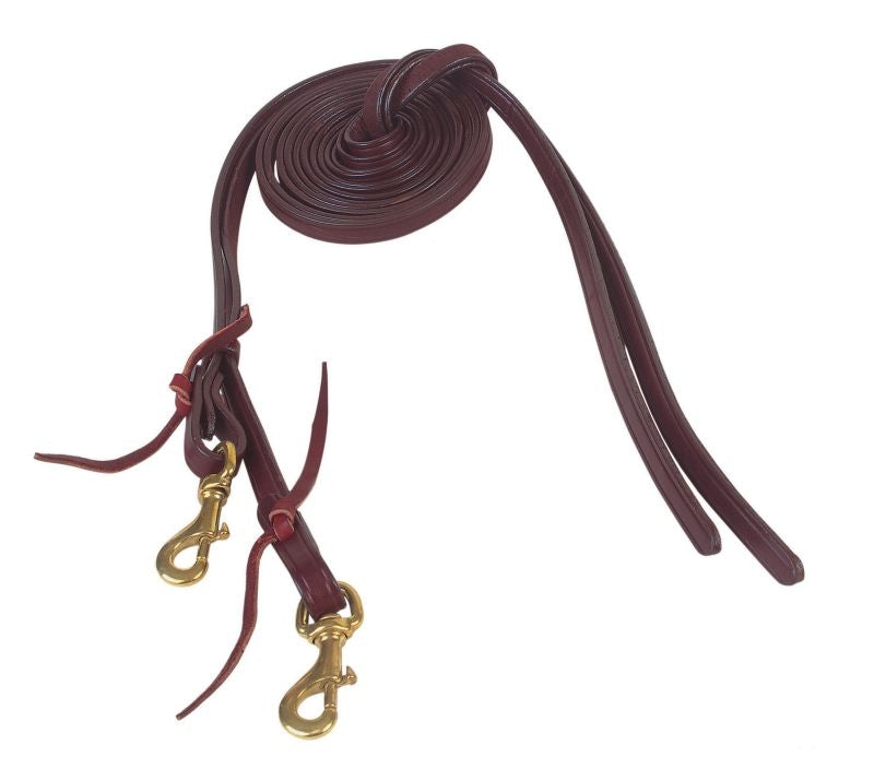 Tucker 5/8in Split Reins with Chrome Hardware