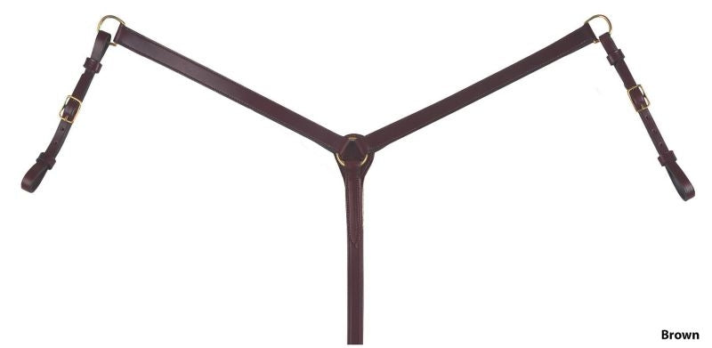 Tucker Standard 3-Piece Breast Strap Cob Brn