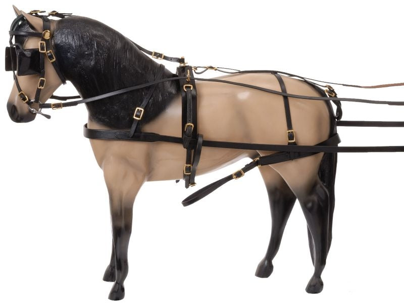 Tough1 Tracker Leather Mini Driving Harness