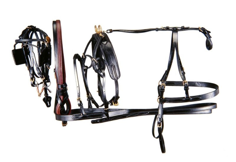 Tough1 Tracker Leather Mini Driving Harness