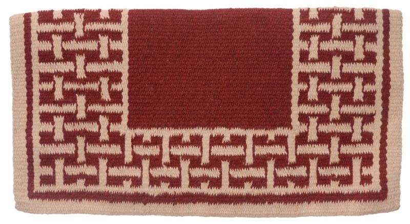 Tough1 Basket Stamp Wool Saddle Blanket