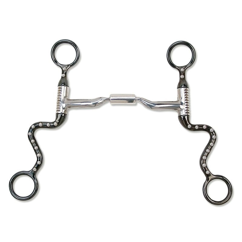Myler Black Steel 7 Shank Low Port Comfort Snaffle