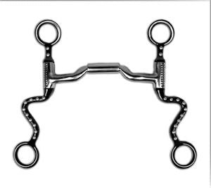 Myler Black Steel 7 Shank Forward Tilt Port Barrel