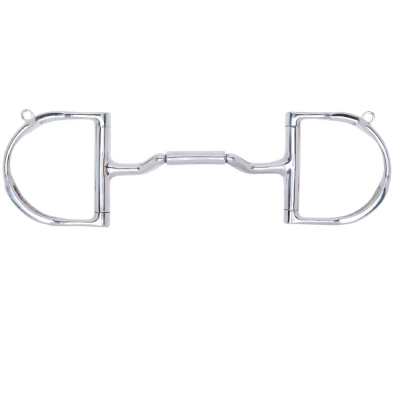 Myler SS 3 3/4 Dee with Hook Forward Tilt Port Barrel