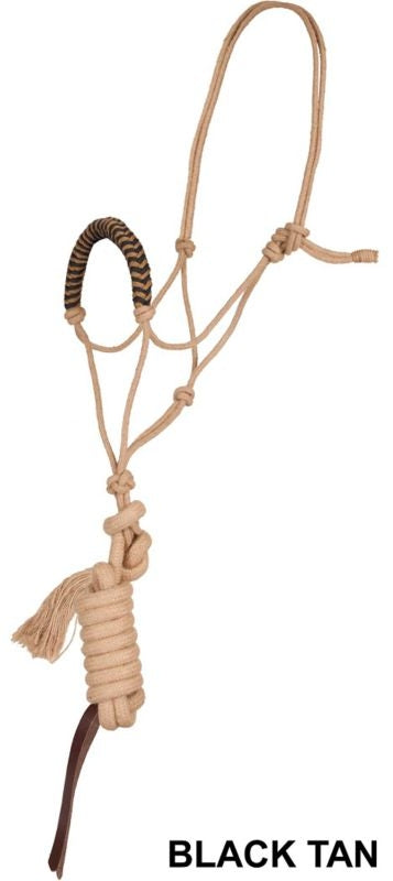 Mustang Jute Noseband Rope Halter with Lead