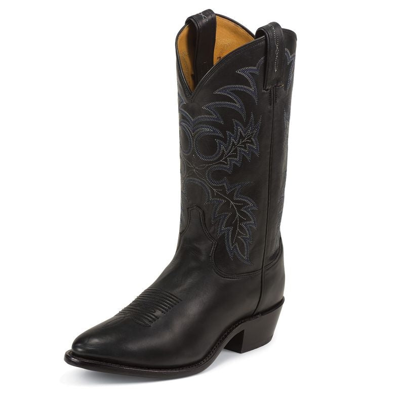 Tony Lama Mens Rnd Toe Black Stallion Boots