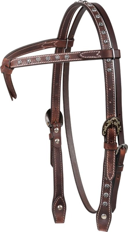 Cashel Antique Dotted Headstall