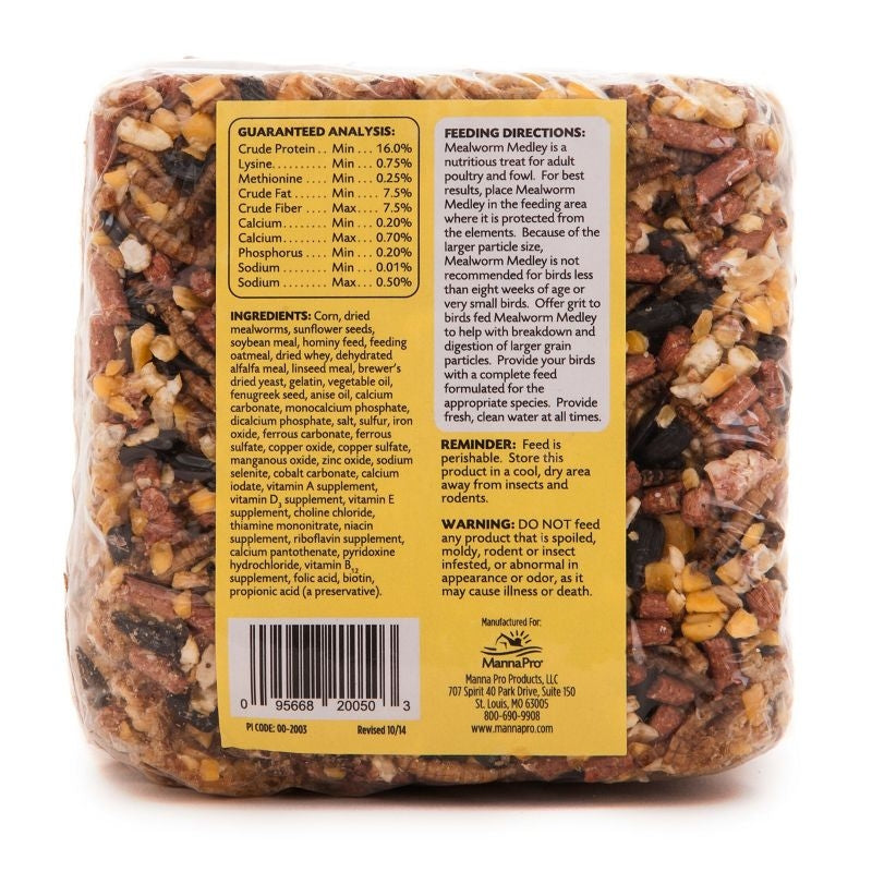 Mealworm Medley Poultry Cakes