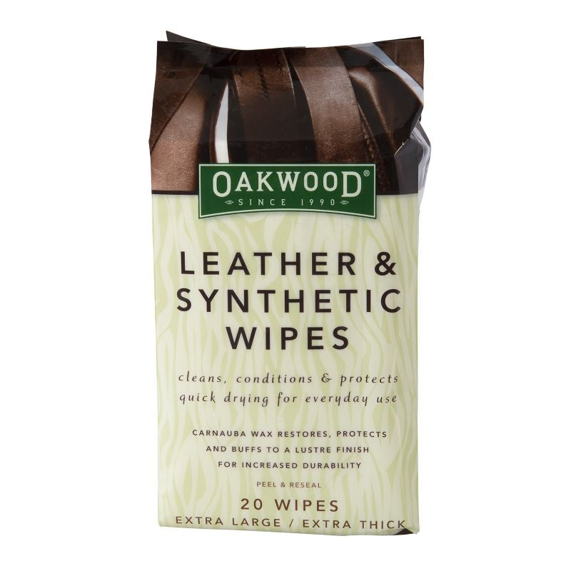 Oakwood Leather Wipes Pack of 20