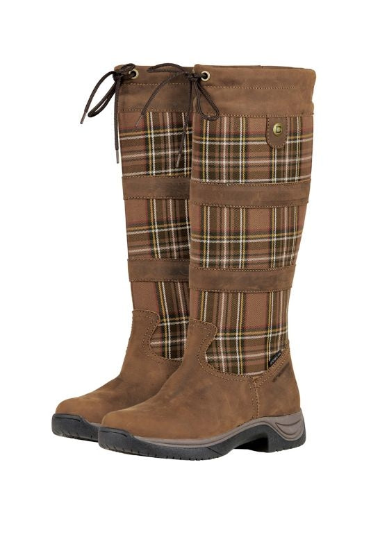 Dublin Ladies River Plaid Boots