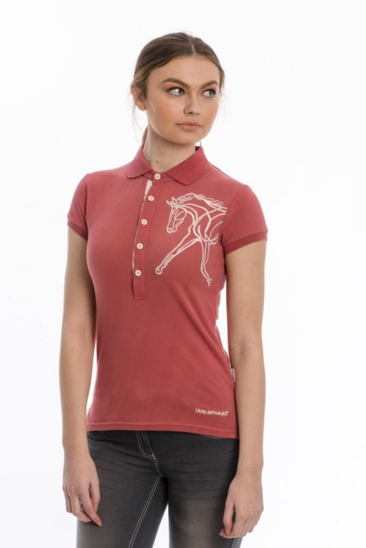 Horseware Ladies Flamboro Polo XXS Powder Pink