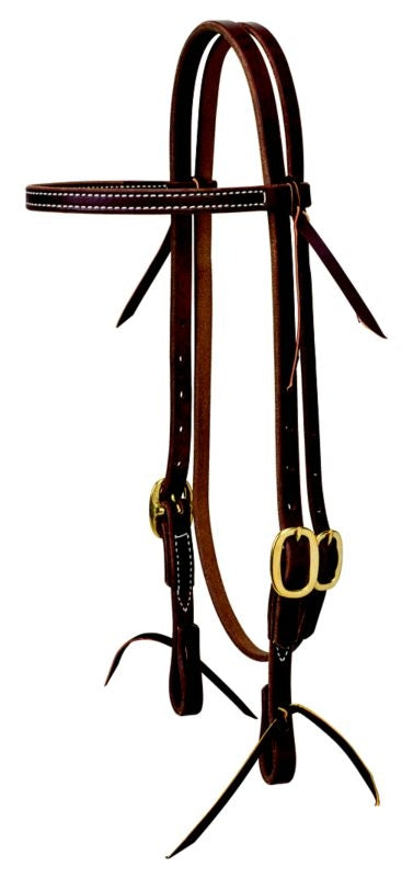 Weaver Working Cowboy Economy Hdstl with Brass